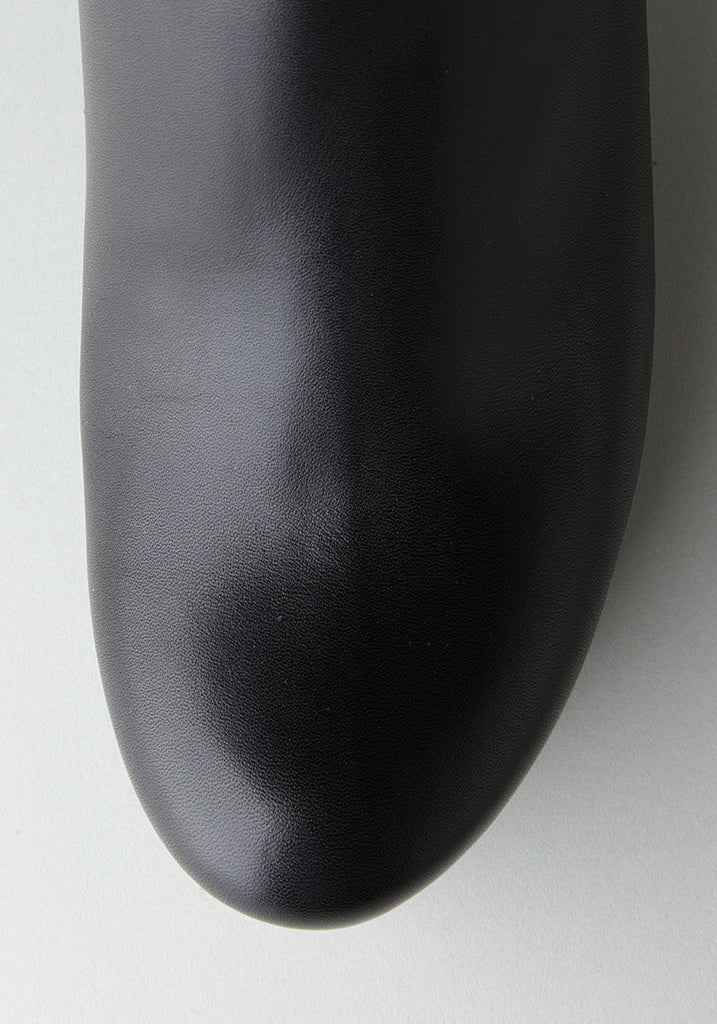 Leather Ankle Platform Wedge