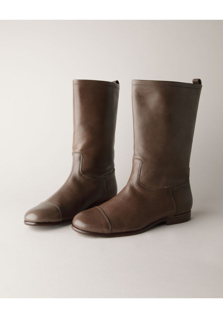 Flat Mid-Calf Boot