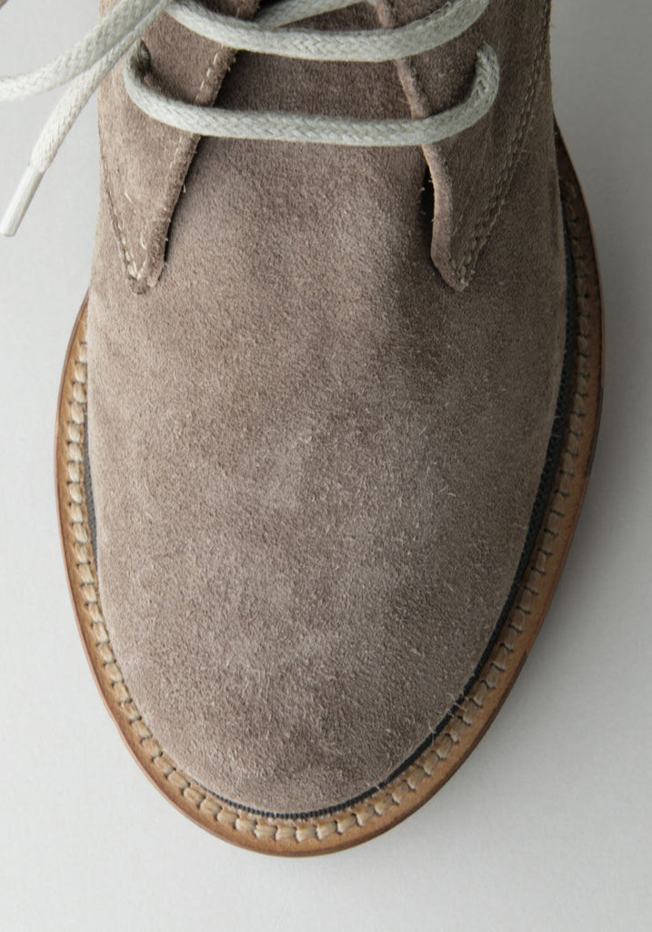 Suede High Heel Lace-Up Ankle Boot