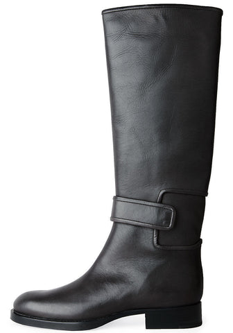 Velcro Strap Knee High Boot
