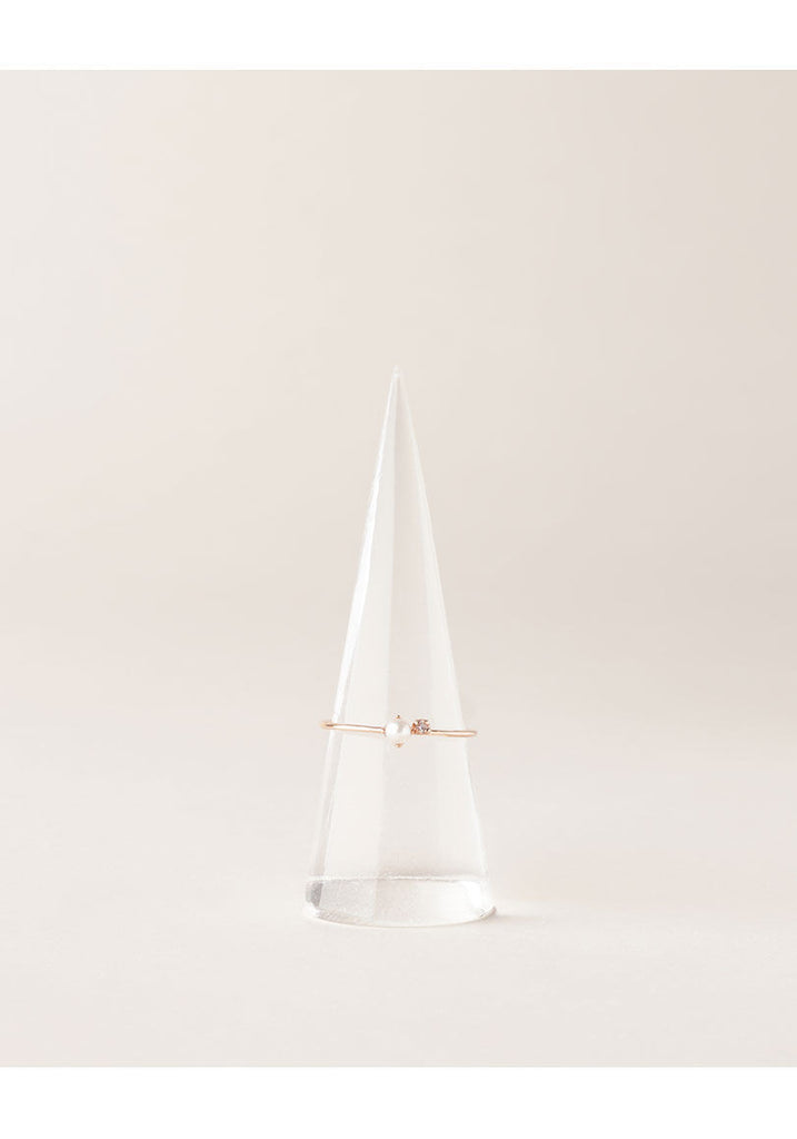 Ring w/ Pearl & Diamond