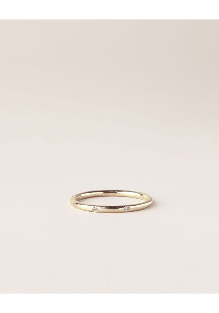 Ring with Three Small Diamonds