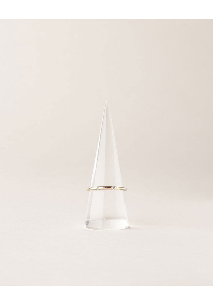 Ring with Three Small Diamonds