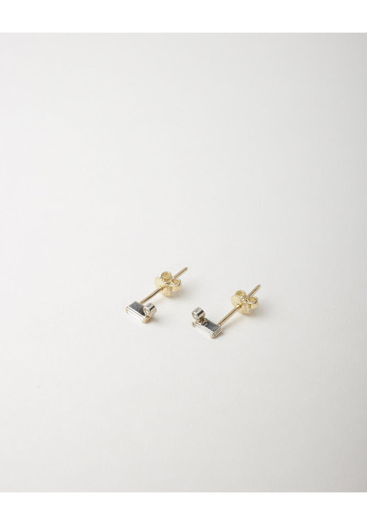 Tiny Diamond Earrings