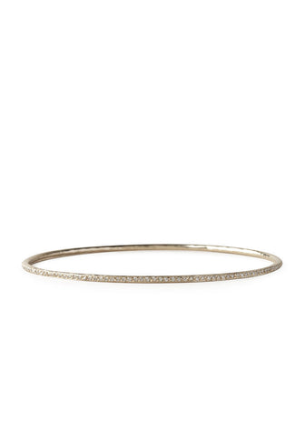 White Gold Bangle with Diamonds