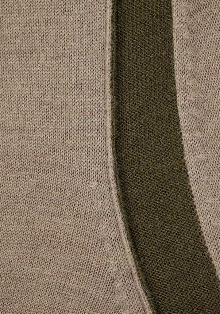 Contrast V-Neck Sweater