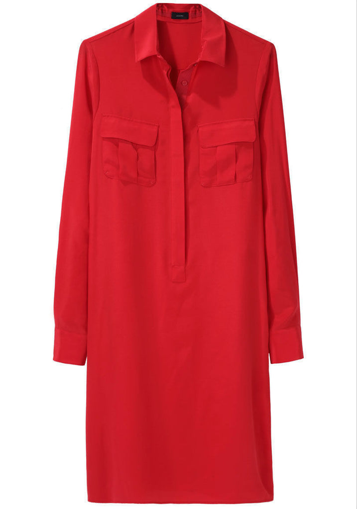 Crepe de Chine Shirtdress