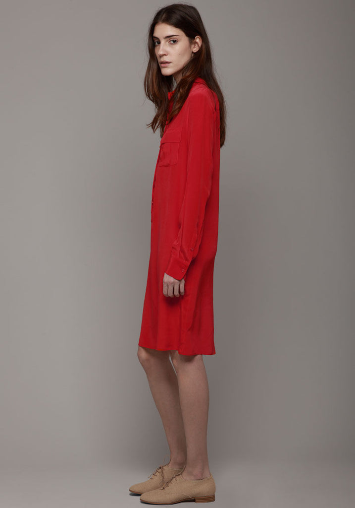 Crepe de Chine Shirtdress