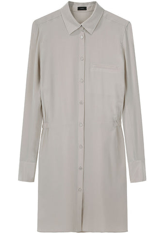 Crepe de Chine Shirtdress