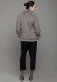 Knitted Rabbit Fur Coat