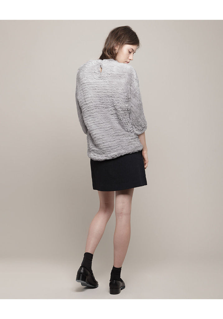 Knitted Rabbit Fur Sweater