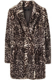 Printed Rabbit Fur Coat