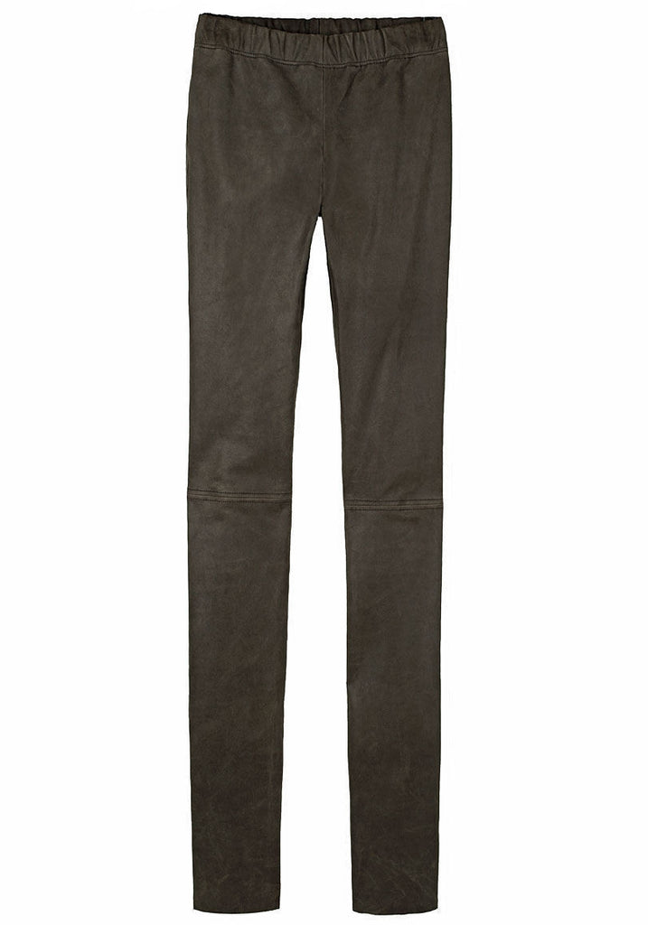 Wax Stretch Leather Legging