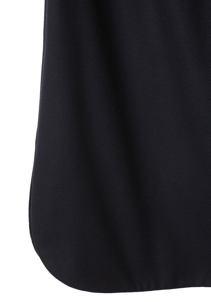 Wool Shift w/ Leather Sleeves