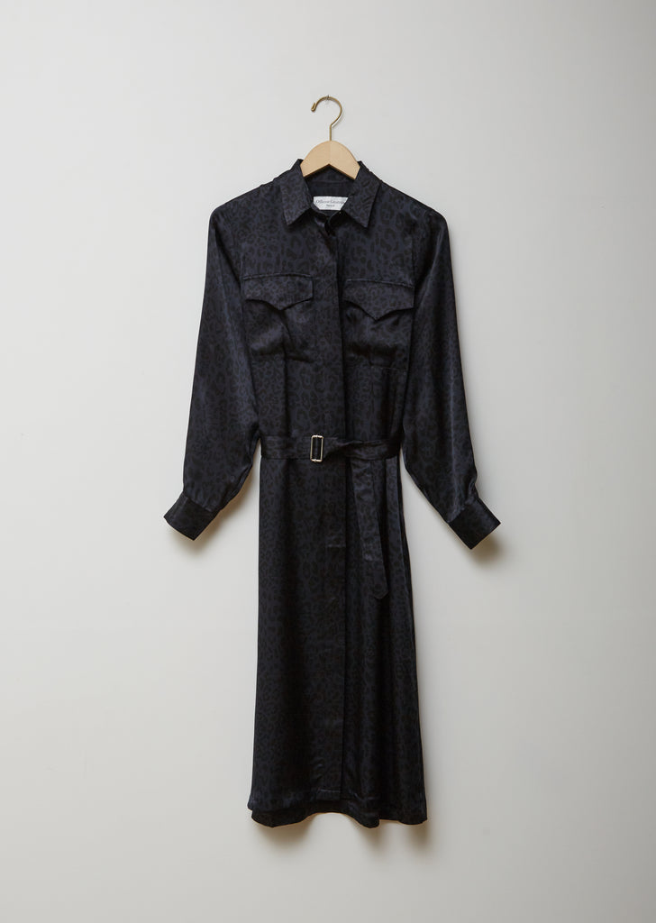 Bonnie Dress Silk Leo Print