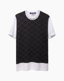 Jacquard Knit Combo Tee