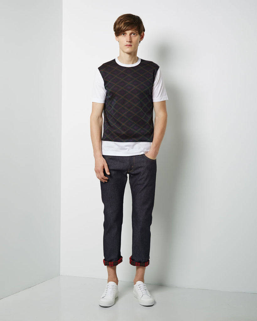 Jacquard Knit Combo Tee