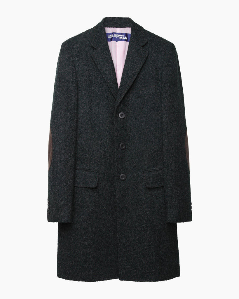 Jacquard Wool Coat