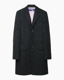Jacquard Wool Coat