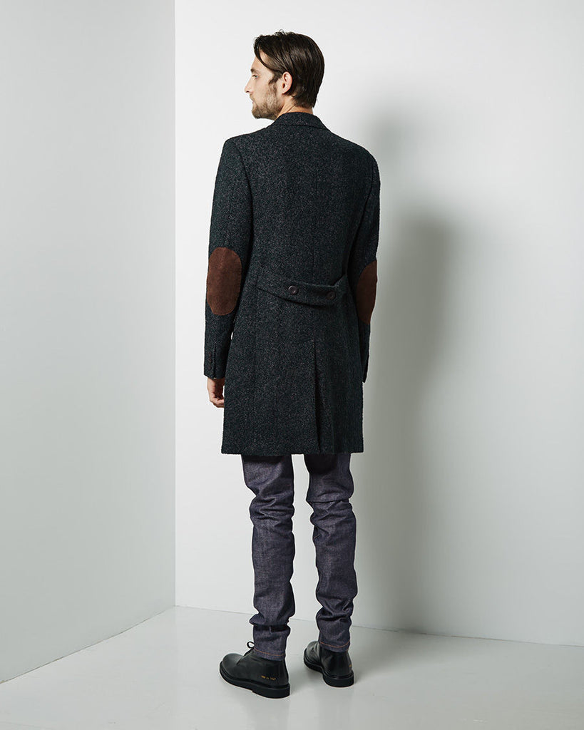 Jacquard Wool Coat
