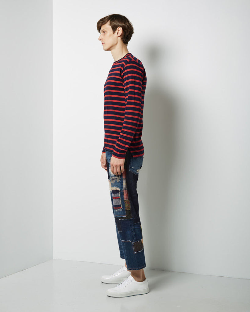 Striped Longsleeve Border Tee