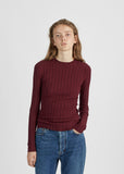 Carina Merino Ribbed Crewneck