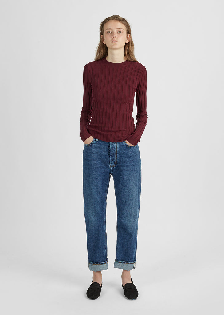 Carina Merino Ribbed Crewneck