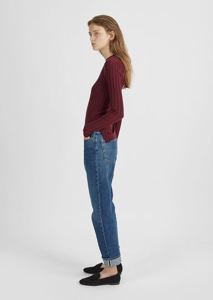 Carina Merino Ribbed Crewneck