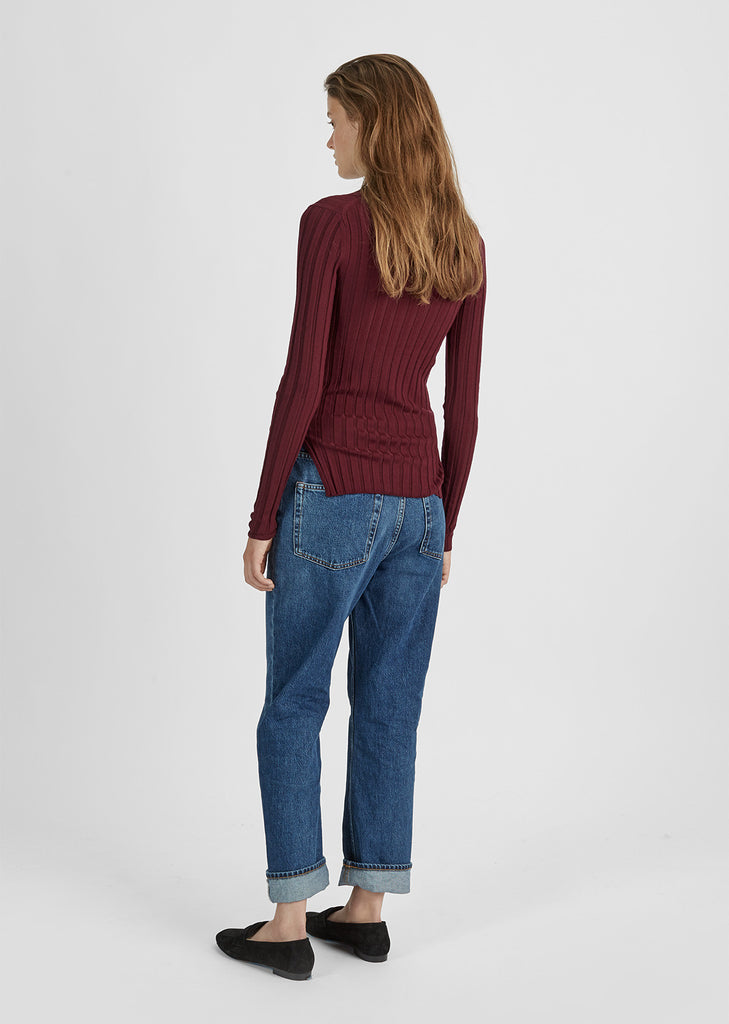 Carina Merino Ribbed Crewneck