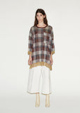 Beah Check Tunic Top