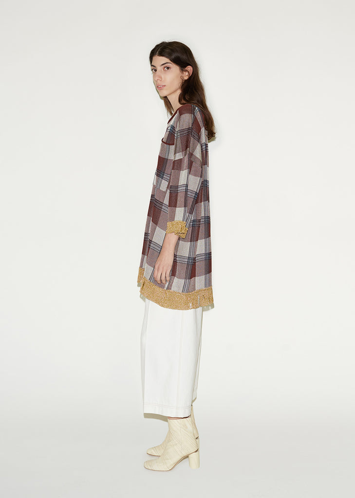 Beah Check Tunic Top