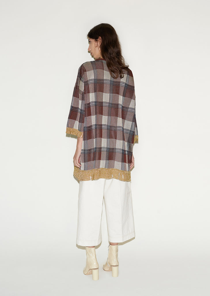 Beah Check Tunic Top