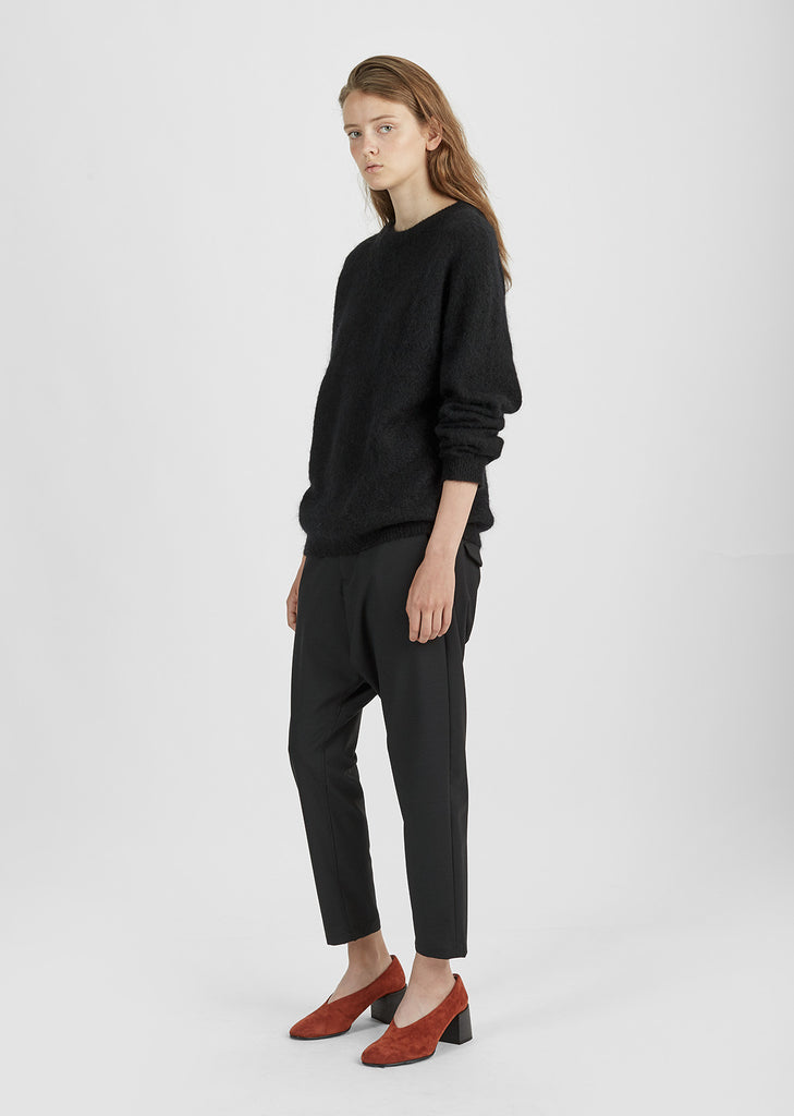 Sully Reverse Suede Block Heel Pumps