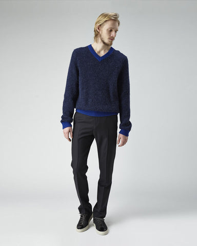 Wood V-Neck Pullover