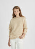 Dramatic Mohair Crewneck Pullover