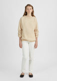 Dramatic Mohair Crewneck Pullover