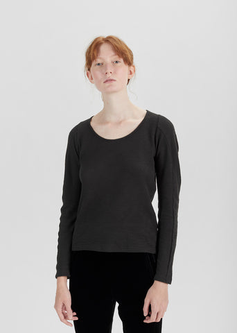 Waffle Knit Crewneck Tee