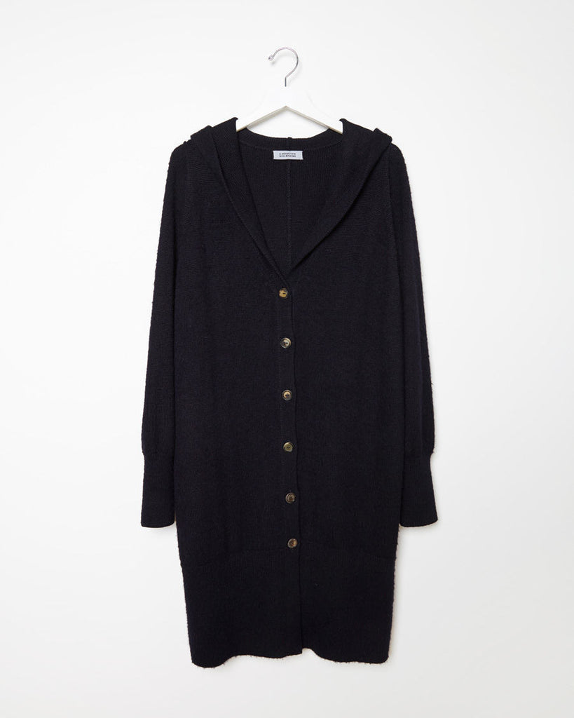 Long Hooded Cardigan