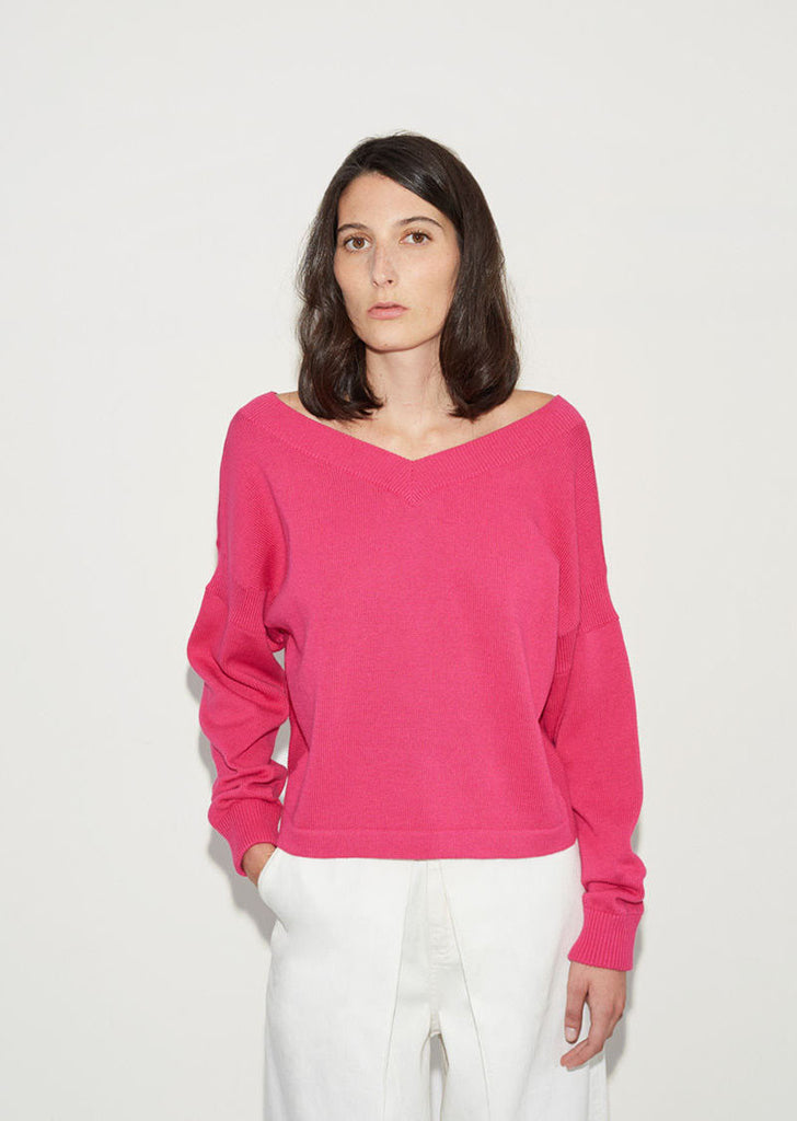 Wide V-Neck Sweater
