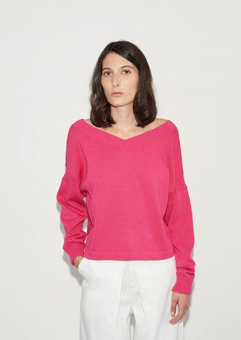 Wide V-Neck Sweater