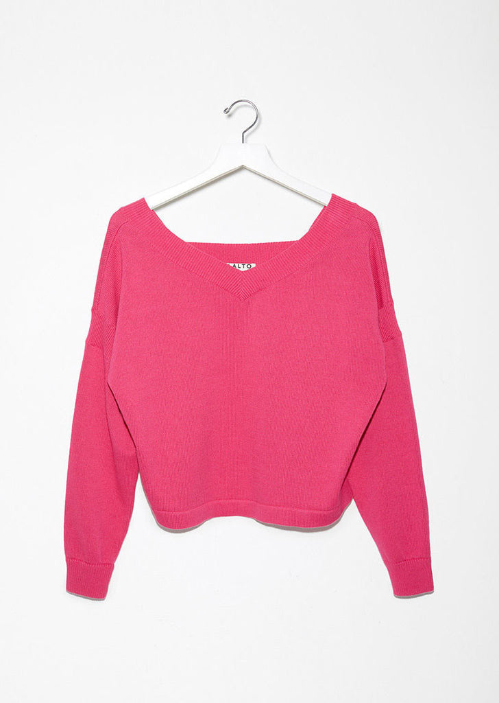 Wide V-Neck Sweater