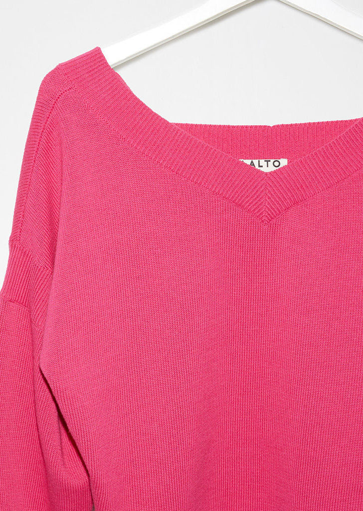 Wide V-Neck Sweater