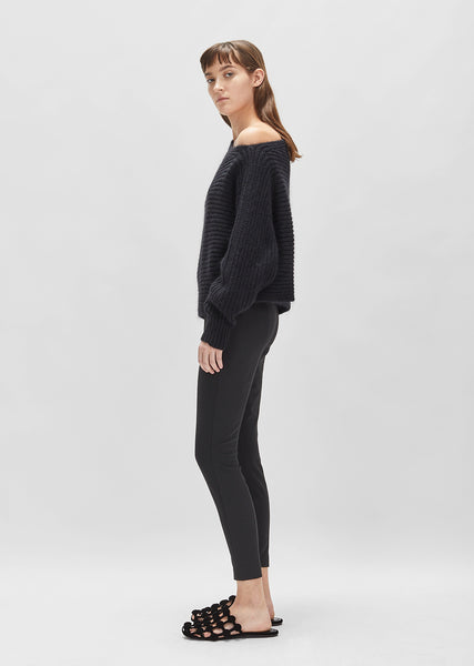 Chunky Mohair Asymmetrical Sweater by T by Alexander Wang