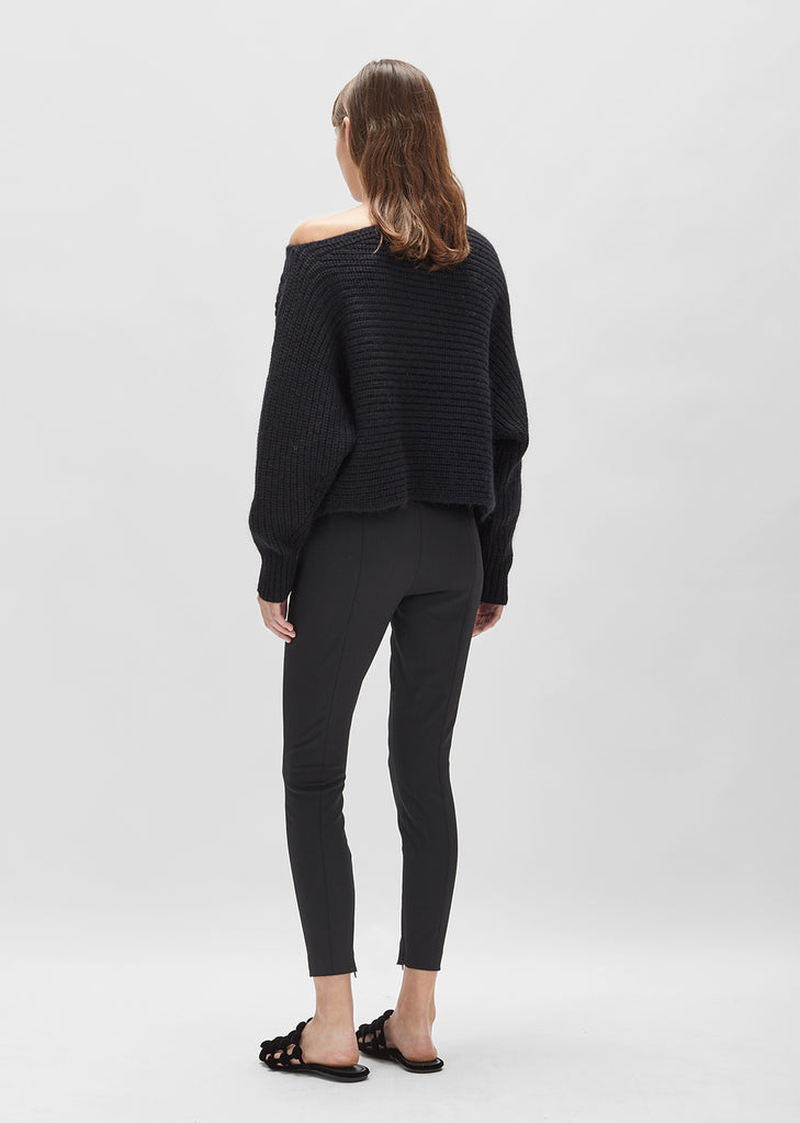 Chunky Mohair Asymmetrical Sweater