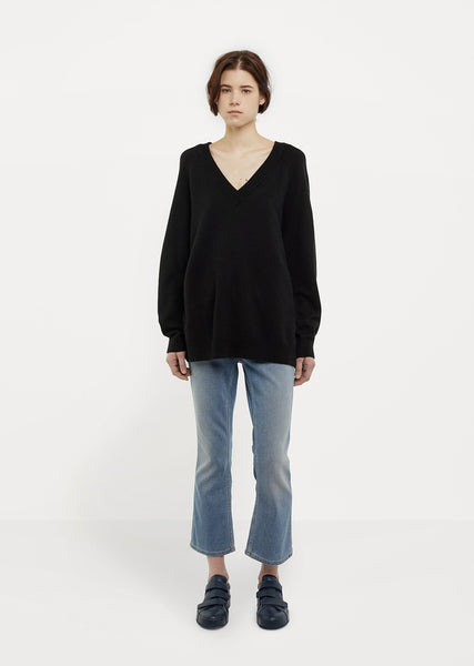 Deep V-Neck Sweater by T By Alexander Wang - La Garçonne