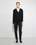 Sheer Stripe Cashmere Cardigan