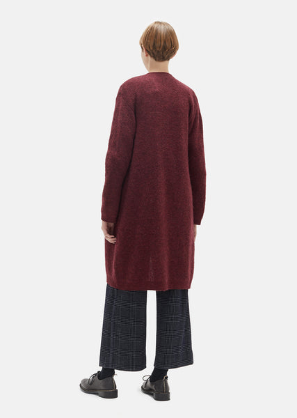 Wood Grain Mohair Long Cardigan by Blue Blue Japan- La Garçonne