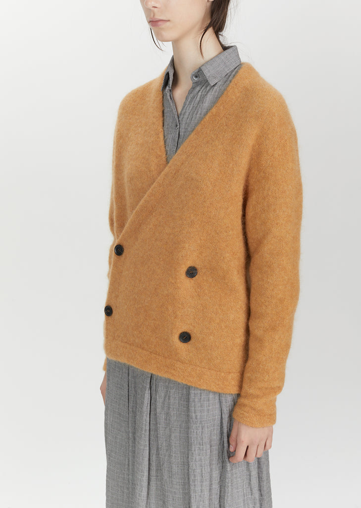 Mohair Double Breasted Cardigan