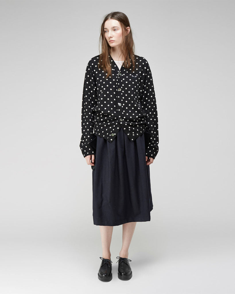 Oversized Dot Cardigan
