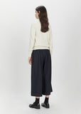 Wool Stripe Drawstring Pants